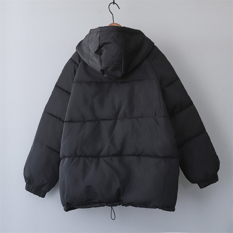 R&B | Damen Locker Geschnittene Gepolsterte Winterjacke mit Kapuze und Taschen