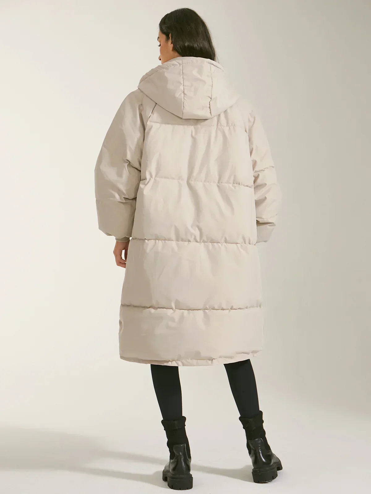 R&B | pufferjacke - modische damen winterjacke mit kapuze