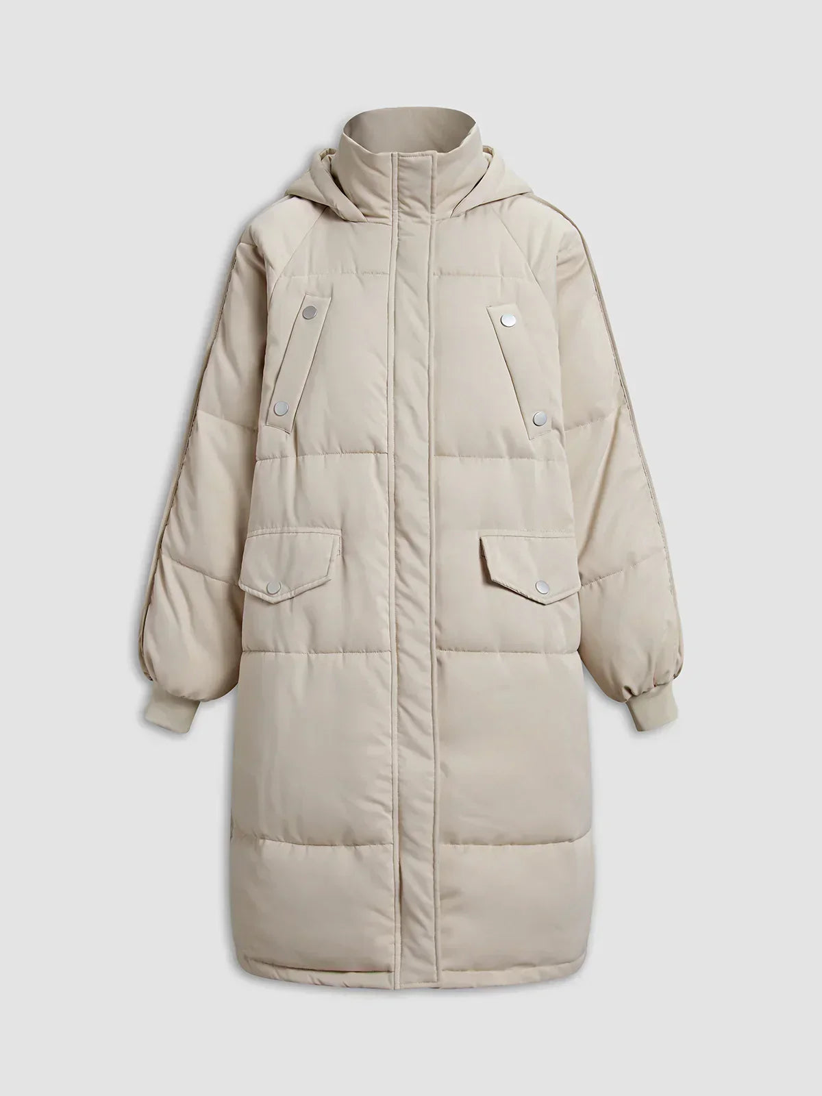 R&B | pufferjacke - modische damen winterjacke mit kapuze