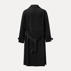 R&B | Rückenband Taille Revers Trenchcoat