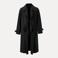 R&B | Rückenband Taille Revers Trenchcoat