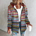 R&B | Elegante, Mehrfarbige Kapuzenjacke