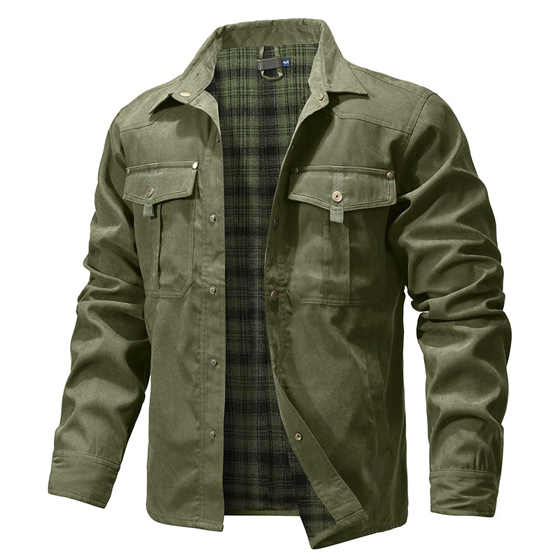R&B | Flanell Gefütterte Hemdjacke für Herren