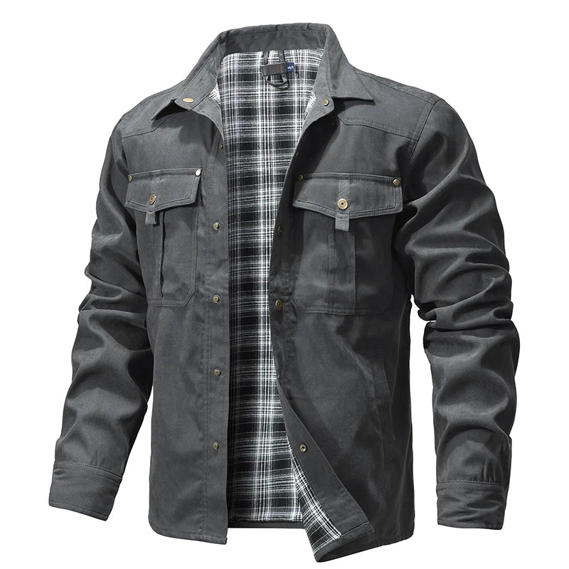 R&B | Flanell Gefütterte Hemdjacke für Herren