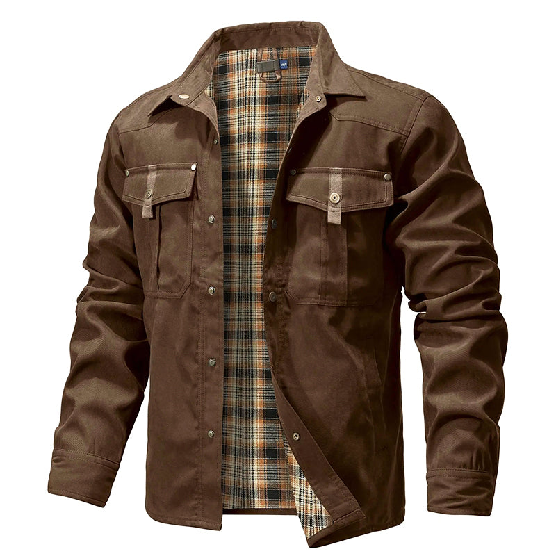 R&B | Flanell Gefütterte Hemdjacke für Herren