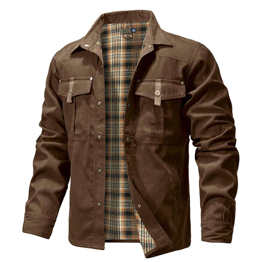 R&B | Flanell Gefütterte Hemdjacke für Herren