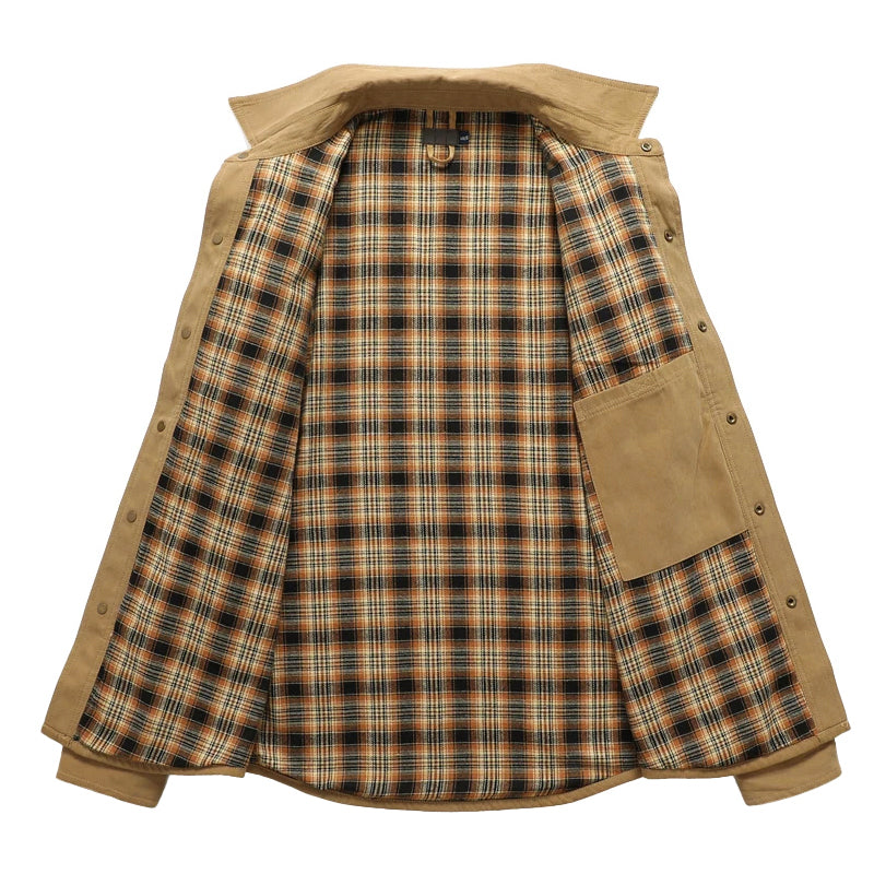 R&B | Flanell Gefütterte Hemdjacke für Herren