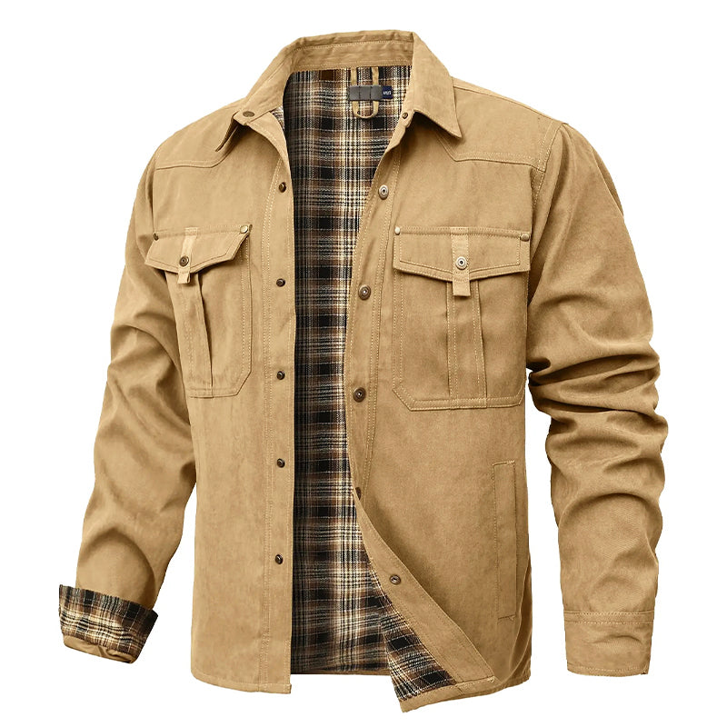 R&B | Flanell Gefütterte Hemdjacke für Herren