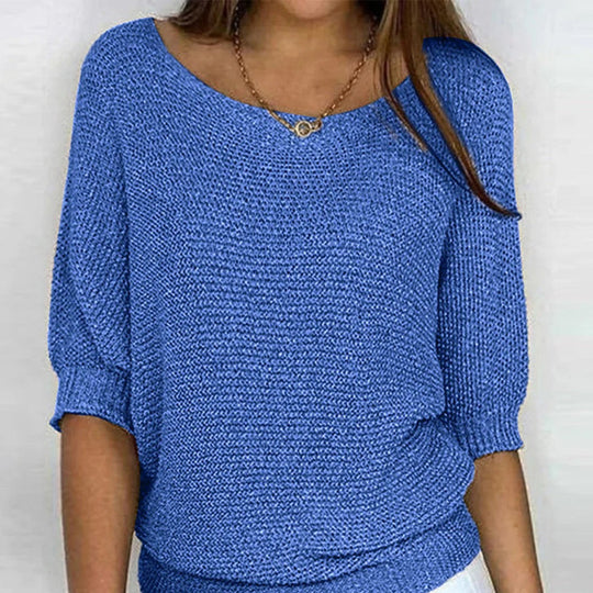 R&B | Luftige Damenbluse mit Stilvollem Gestricktem Muster