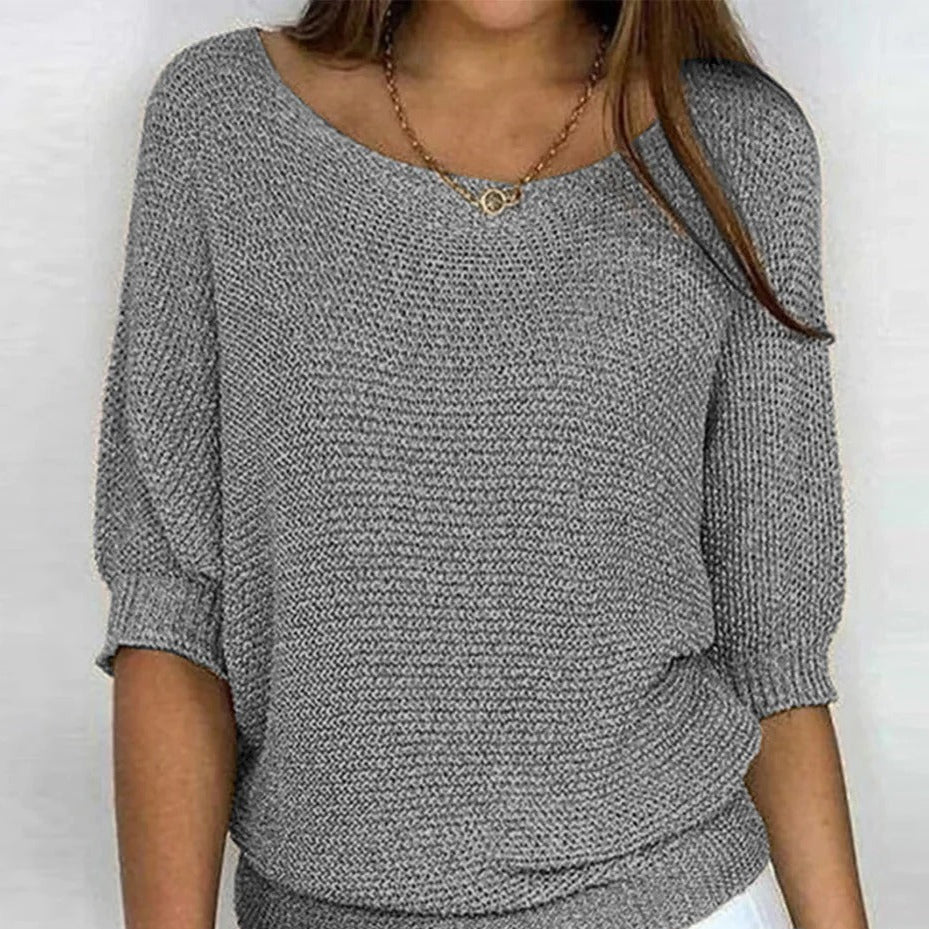 R&B | Luftige Damenbluse mit Stilvollem Gestricktem Muster