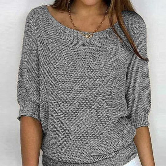 R&B | Luftige Damenbluse mit Stilvollem Gestricktem Muster