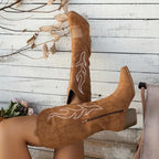 R&B | Elegante Cowboy Damenstiefel mit Reißverschluss