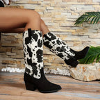 R&B | Elegante Cowboy Damenstiefel mit Reißverschluss