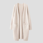 R&B | Damen Cardigan mit langer offener Vorderseite und Taschen