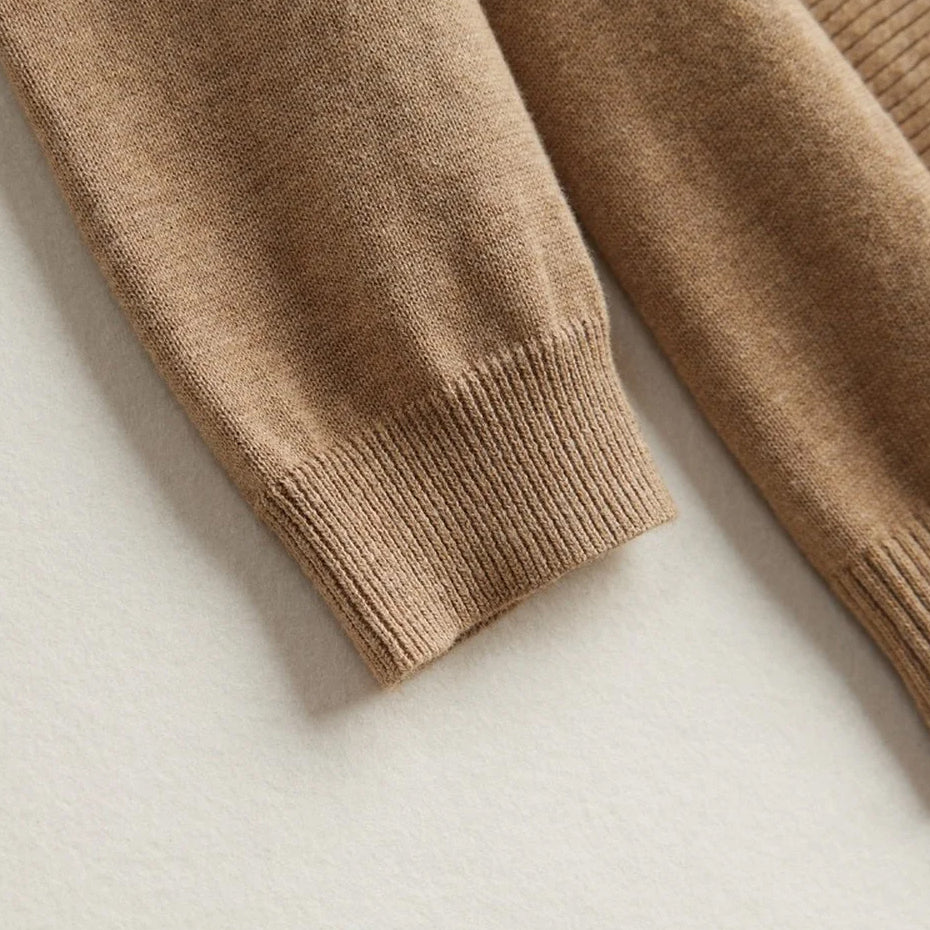 R&B | Damen Strickcardigan mit offener Vorderseite und langen Ärmeln