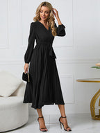 Jordyn I Kleid mit Gürtel und Falten