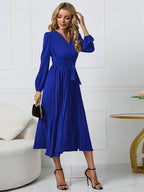 Jordyn I Kleid mit Gürtel und Falten