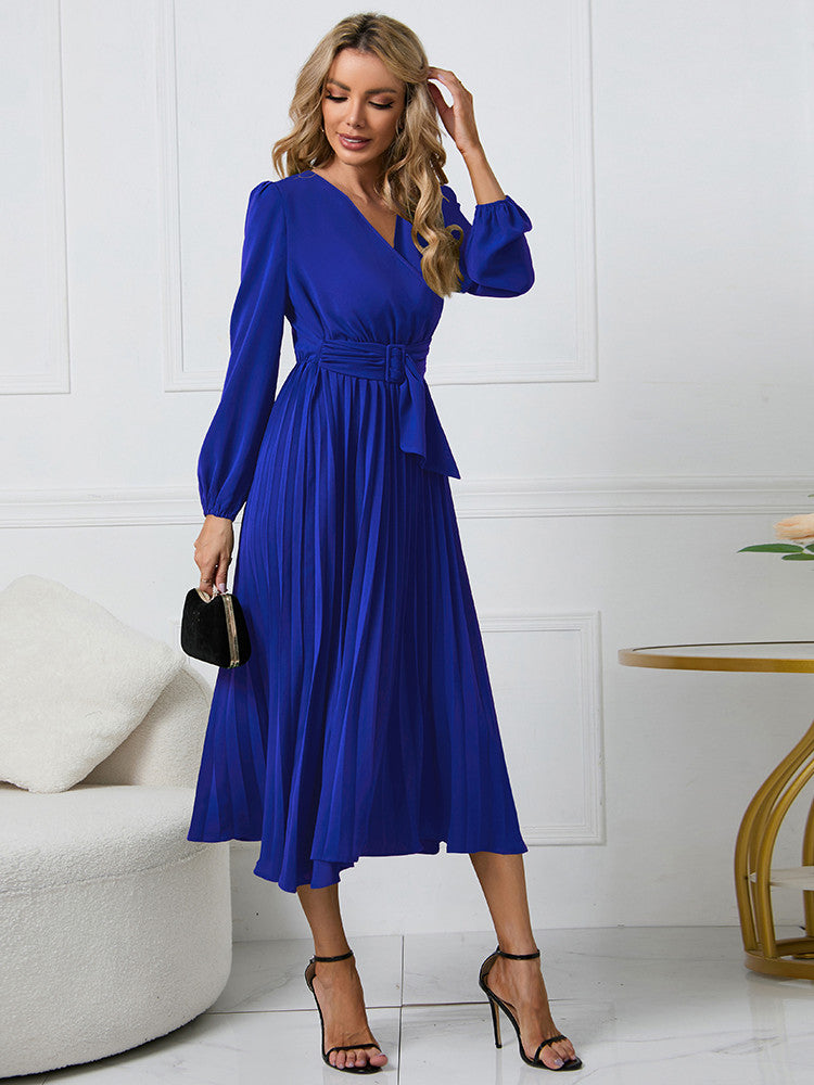 Jordyn I Kleid mit Gürtel und Falten