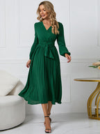 Jordyn I Kleid mit Gürtel und Falten
