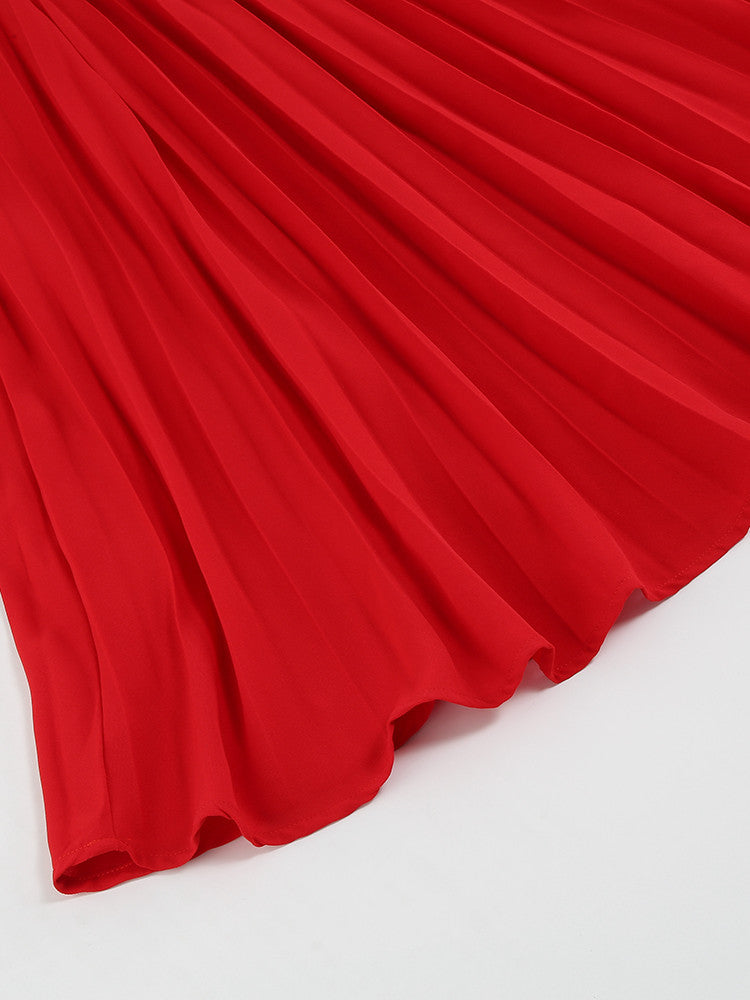 Jordyn I Kleid mit Gürtel und Falten