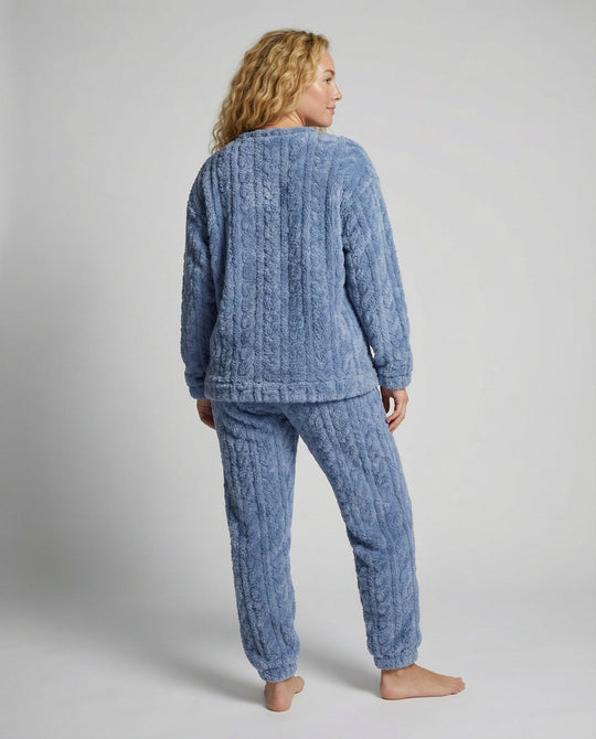Kuscheliges Damen Fleece-Pyjama-Set | R&B