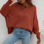 R&B | Pullover - Damen Herbst Rundhals Strickpullover