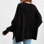 R&B | Eleganter Einfarbiger Strickpullover Für Freizeit