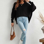 R&B | Eleganter Einfarbiger Strickpullover Für Freizeit
