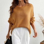 R&B | Pullover - Damen Herbst Rundhals Strickpullover