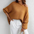 R&B | Pullover - Damen Herbst Rundhals Strickpullover