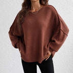 R&B | Pullover - Damen Herbst Rundhals Strickpullover