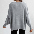 R&B | Pullover - Damen Herbst Rundhals Strickpullover