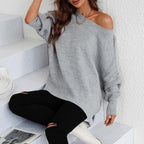 R&B | Pullover - Damen Herbst Rundhals Strickpullover