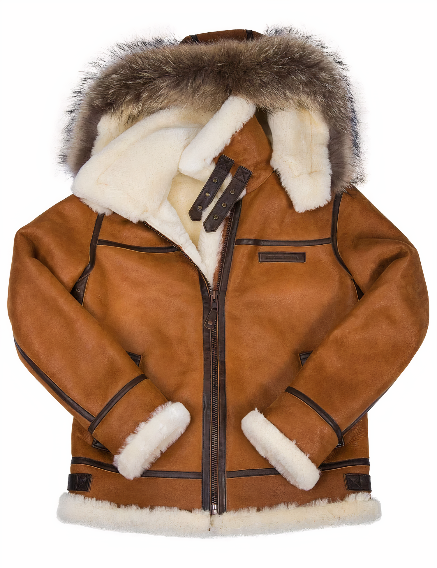 R&B | Leder Winterjacke