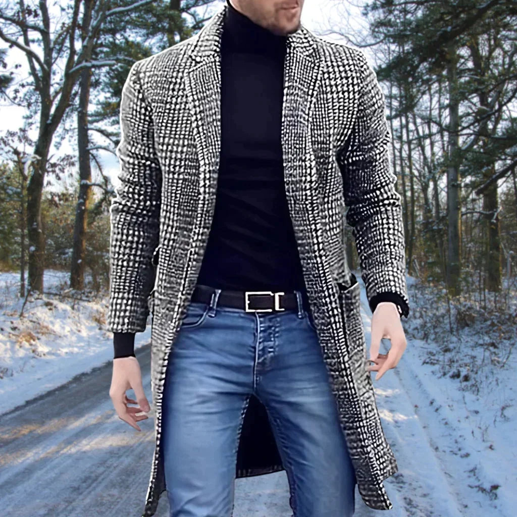 R&B | Wollkarierter Mantel