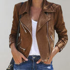 R&B | Wild Bikerjacke mit Reißverschluss für Damen