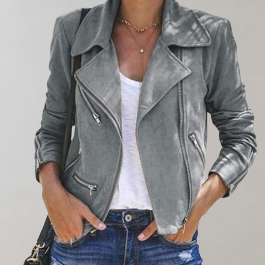 R&B | Wild Bikerjacke mit Reißverschluss für Damen