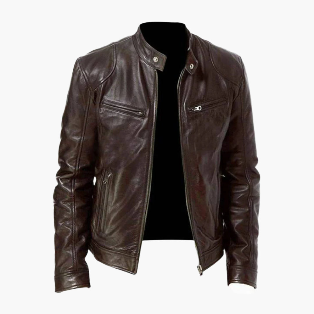 R&B | Biker Kunstlederjacke - Klassischer Stil für Alltag & Freizeit