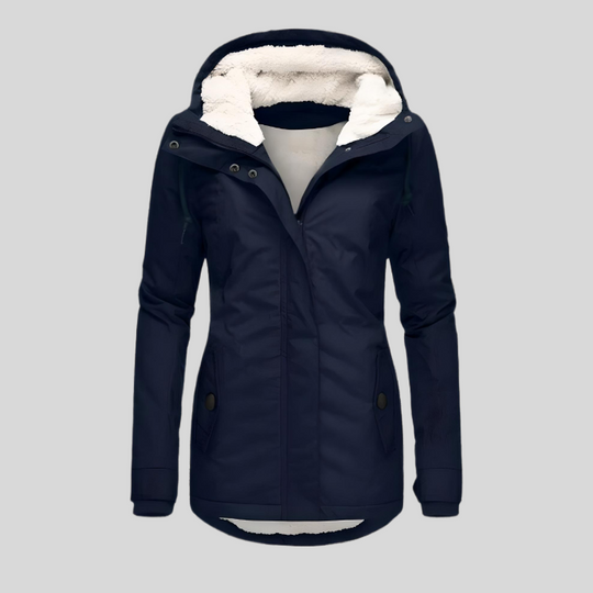 R&B | Winterjacke mit Kapuze - Fleece-Futter Damenjacke