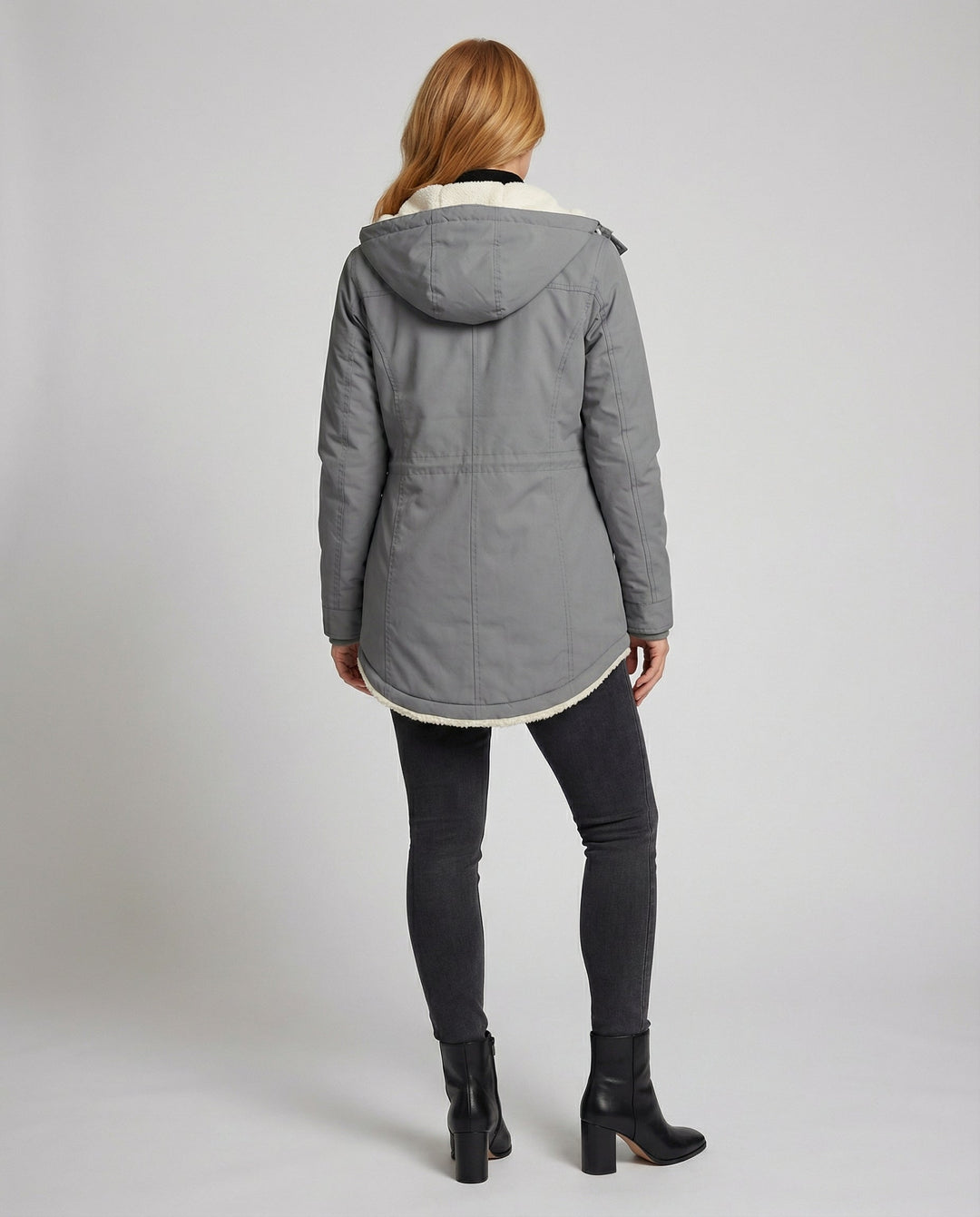 Warme Winterjacke mit Kapuze für Damen | R&B