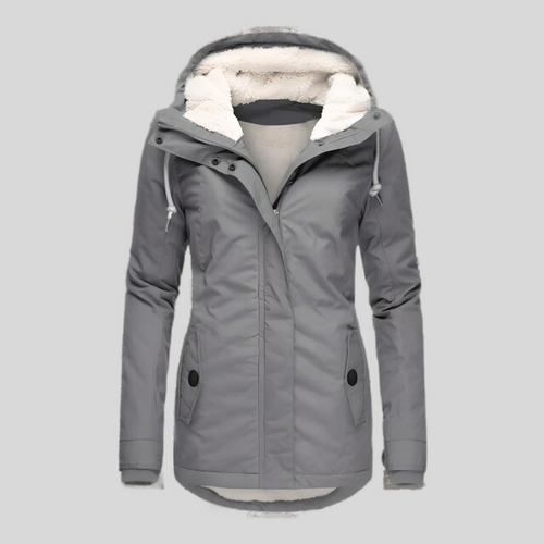 R&B | Winterjacke mit Kapuze - Fleece-Futter Damenjacke