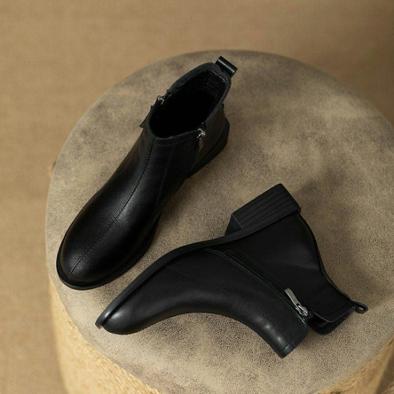 Damen Stiefeletten mit Reißverschluss Modern Kunstleder R&B