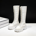 Damen kniehohe Stiefel Stilvolle Kunstleder für Freizeit- und formelle Anlässe R&B