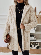 R&B | Langärmlige Kapuzenverdrehte Jacke für Herbst/Winter