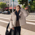 R&B | Halbblende Puff-Pastry Slim Fit Daunenjacke