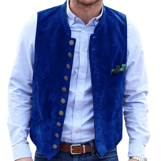 R&B Frostiger Samt Steampunk-Weste