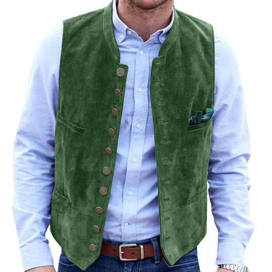 R&B Frostiger Samt Steampunk-Weste