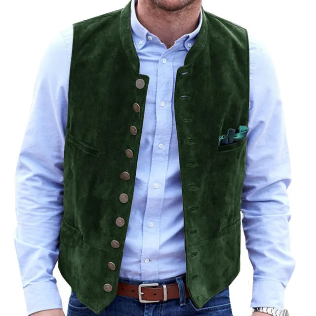 R&B Frostiger Samt Steampunk-Weste