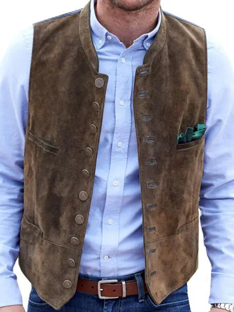 R&B Frostiger Samt Steampunk-Weste