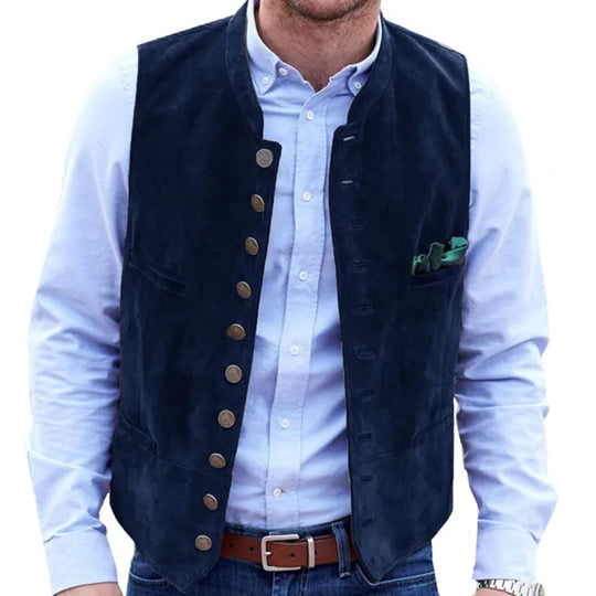 R&B Frostiger Samt Steampunk-Weste